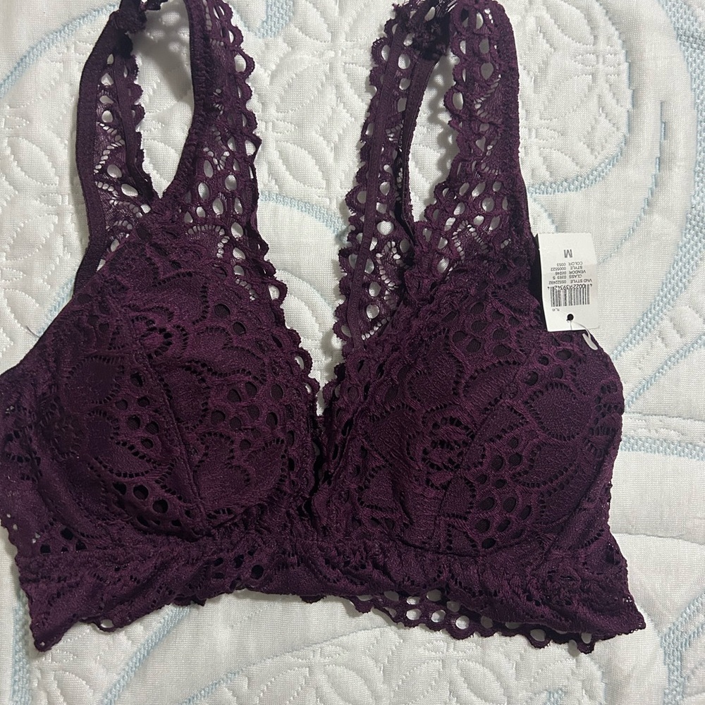 Lace Bralette in Deep Purple- NWT